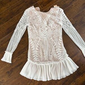 Lacy, feminine Sage + Paige dress size M/L